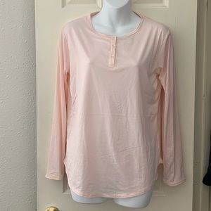 Naked Comfort Long Sleeve Light Pink Shirt Small